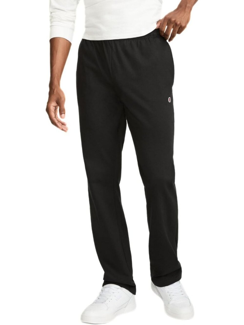 Lightweight Cotton Open-Bottom Lounge Pants for Men, Regular & Big Tall Fit